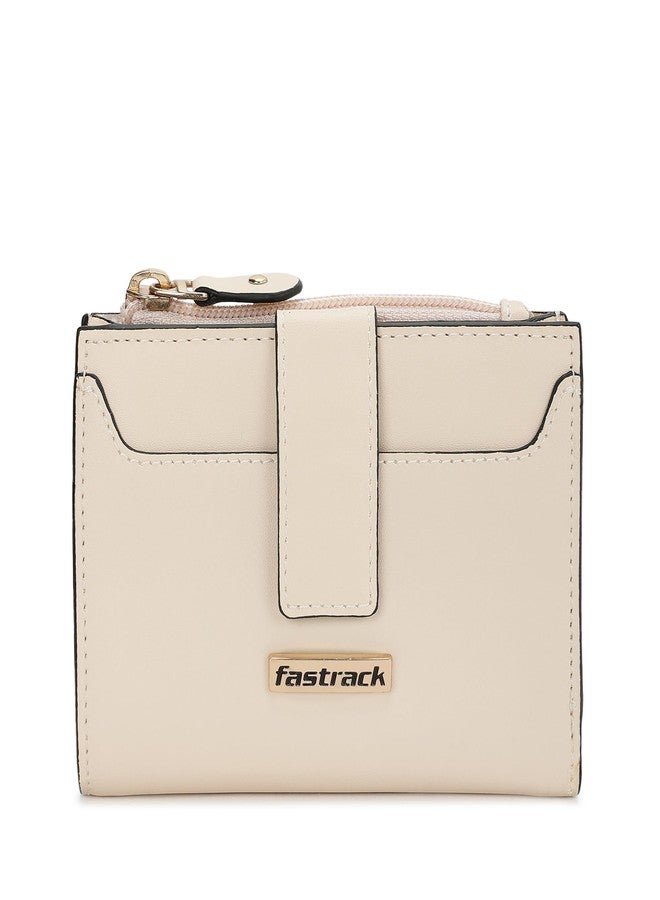 Fastrack Women Faux Leather Compact Wallet | Multiple Card Slots, Zip Coin Pocket and Cash Slots | Stylish and Practical | Trendy Wallets for Women | Wallet for Casual Carry - Image 1